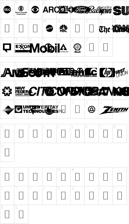 Character Map