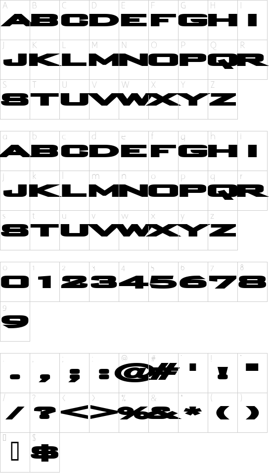 Character Map